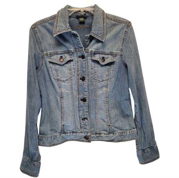 Eddie Bauer Jackets & Blazers - Eddie Bauer Classic Blue Denim Jean Jacket Fitted Design - Size S
